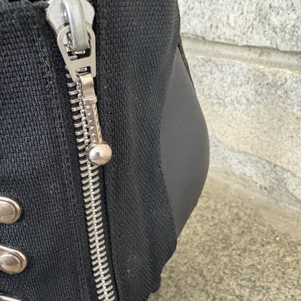 Women’s Balenciaga Lace-up Black Angle Booties - Size 37/US 7 - Picture 6 of 8